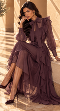 ORIANE - Plum Burgundy